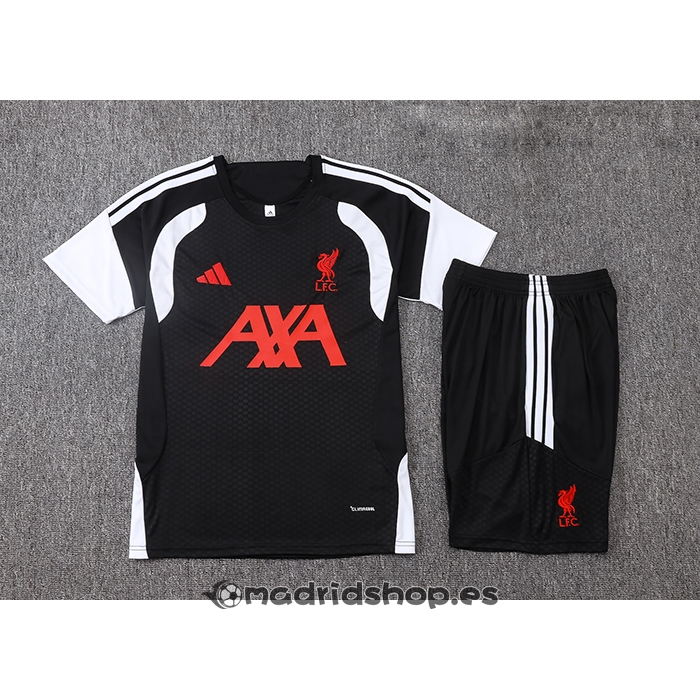 Chandal del Liverpool Manga Corta 26-27 Negro - Pantalon Corto